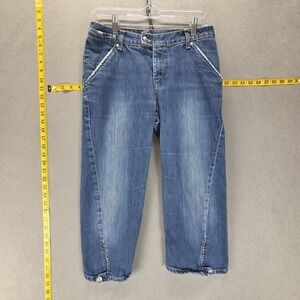 VTG Levis Engineered Jeans Womens Blue Twisted Zip Fly Medium Wash Fits 28x20